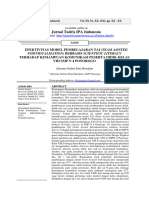 Efektivitas Model Pembelajaran Tai (Team Asisted Individualization) Berbasis Scientific Literacy Terhadap Kemampuan Komunik