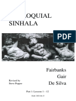 FSI Updated Colloquial - Sinhala - Part - 1