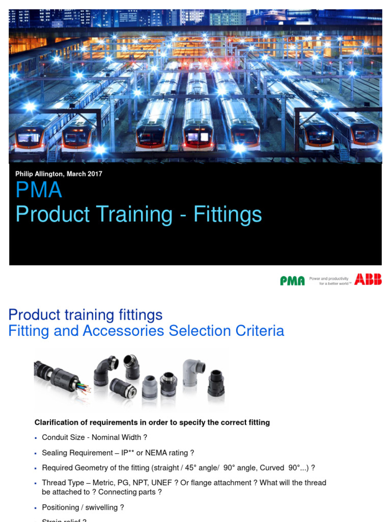 PMA Fittings Product Training Guide | PDF | Pipe (Fluid Conveyance ...
