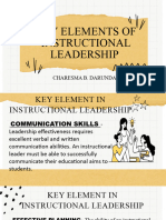 Maed 117-Key Elements of Instructional Leadership