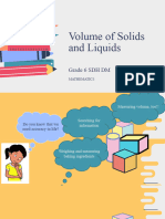 Volume of Solids and Liquids (Review 1)
