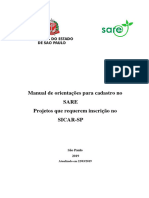 2019 - 03 - 22 Manual para Cadastro No Sare Projetos em Imovel Rural Com Car