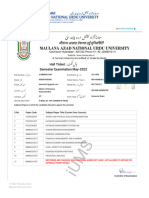 Hall Ticket: Semester Examination May-2022: Karim Akram