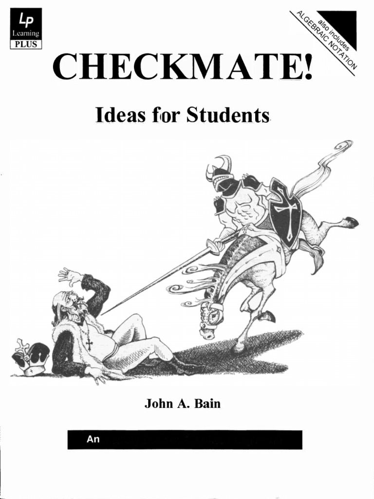 Checkmate Ideas For Students - An Activity Booklet For Chess Beginners ...