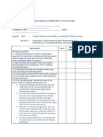 Procedure Checklist Gowning With Closed Gloving 1