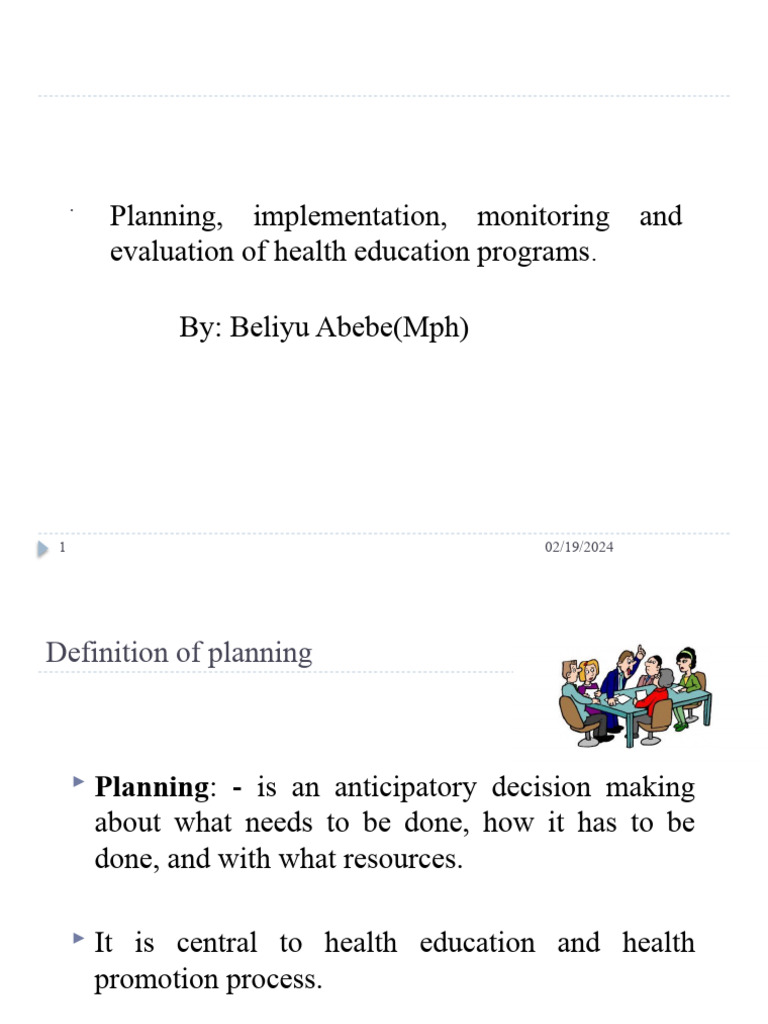 Health Education Program Planning Guide | PDF | Career & Growth | Self ...