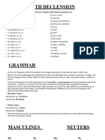 7th Week - 4th Declension