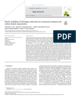 Kinetic Modelling of Microalgae Cultivation For Wastewater Treatment and Carbon Dioxide Sequestration