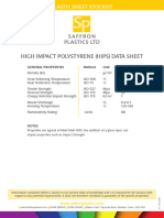 High Impact Polystyrene (Hips) Data Sheet