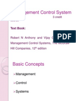 Management Control System: 3 Credit Course