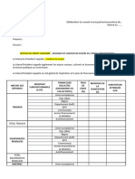 Modele Deliberation Plan Financement