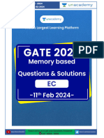 GATE 2024 EC Memory-Based