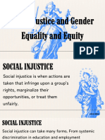 Social Justice and Gender Equality and Equity