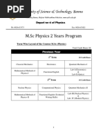 MSC Physics