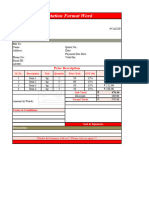 Quotation Format Excel 3