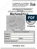 Prueba Era 2do Primaria Matemática