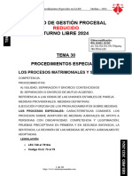 Tema 30 Procesos Matrimoniales 2024 