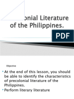 1phil Lit During Precolonial Period