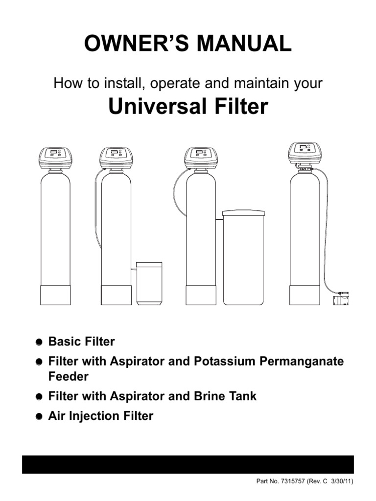 Ecowater Universal Filter | PDF