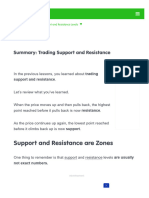 Learnforexsummary Trading Support Resistance