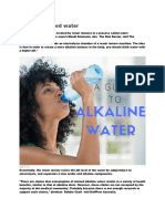 Alkaline Ionised Water