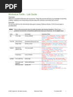 Multivalue Fields - Lab Guide: Index Type Sourcetype Interesting Fields