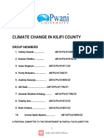 Climate Change in Kilifi County