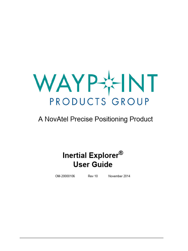 Inertial Explorer OM-20000106 Rev 10 | PDF | Computers