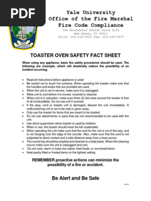 Toaster Oven Safety