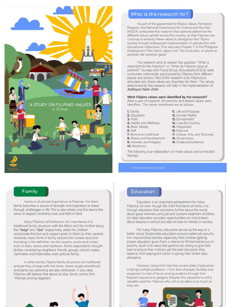 A Study On Filipino Values Pdf