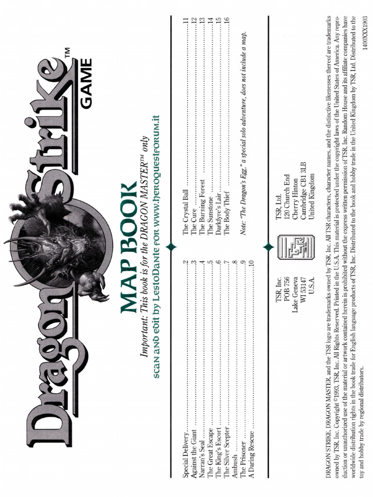Dragon Strike Map Book | PDF