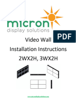 Micron Video Wall Installation 2WX2H 3WX2H Sept2018