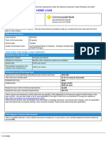 CBA HomeLoan Key Fact Sheet