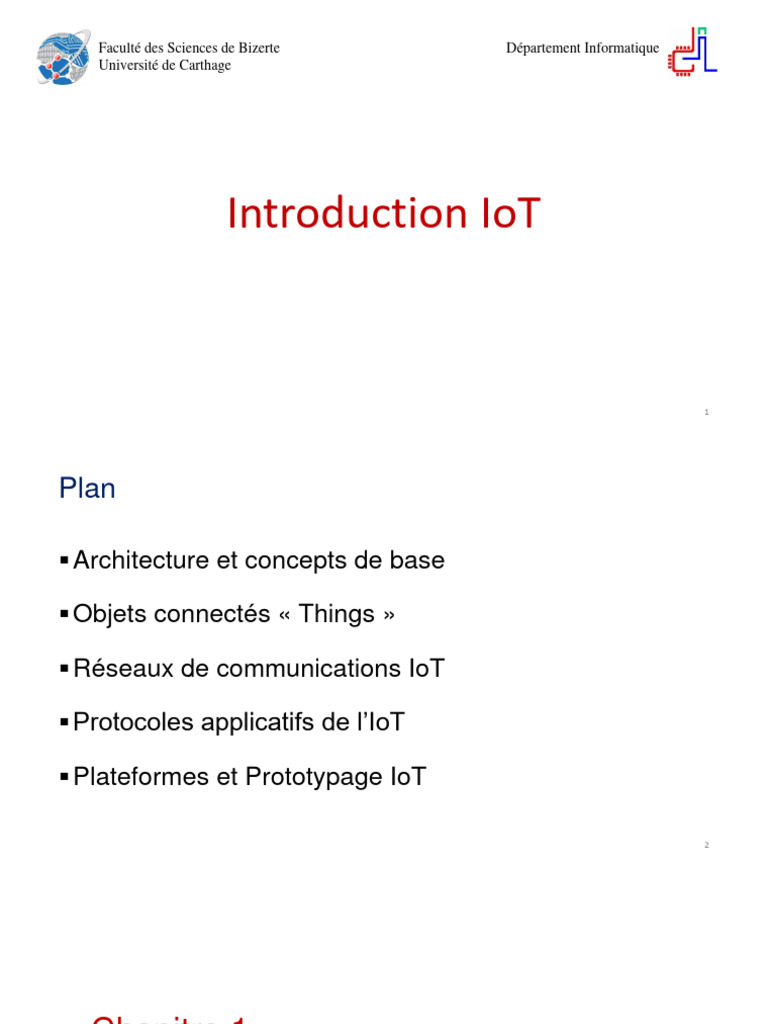 Architecture de l'Internet des Objets | PDF | Internet des objets | l ...