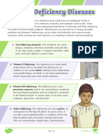 Dietary Deficiency Diseases