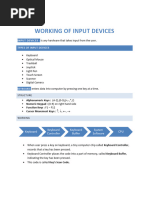 Working of in Put Devices