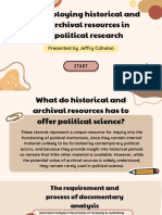 Employing Historical and Archival Resources in Political Research