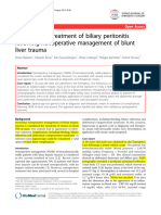 Marzano 2010 - Laparoscopic Treatment of Biliary Peritonitis Following Nonoperative Management of Blunt Liver Trauma