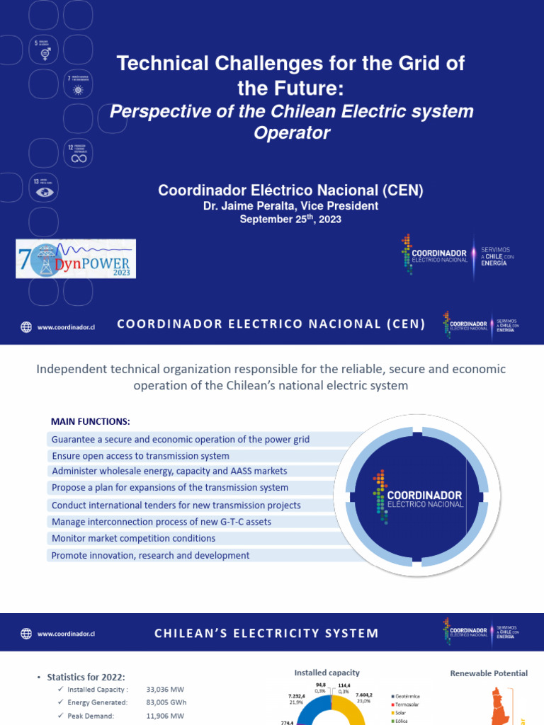 Challenges for Chile's Future Power Grid | PDF | Electrical Grid ...