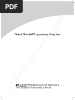 Object Oriented Programming Using Java - (CSIT120) R