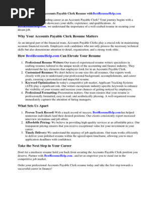 Accounts Payable Clerk Resume