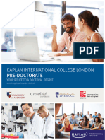 Kaplan Pathways Pre Doctorate Prospectus