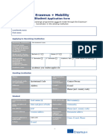 Erasmus Student Application Form