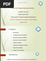 Lecture No 4 Population Forecasting