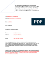 PIP Challenging Decision Sample Letter