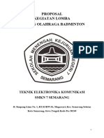 Proposal Kegiatan Lomba Cabang Olahraga Badminton: Teknik Elektronika Komunikasi SMKN 7 Semarang