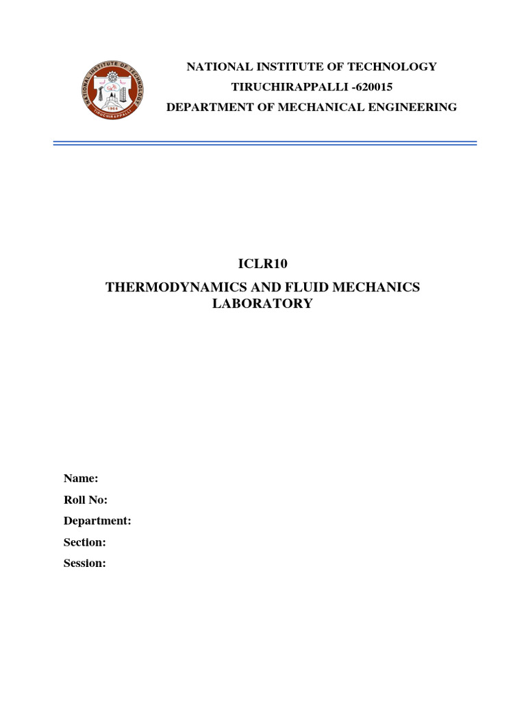 Fluid Mechanics Lab Manual Pdf Pump Gear