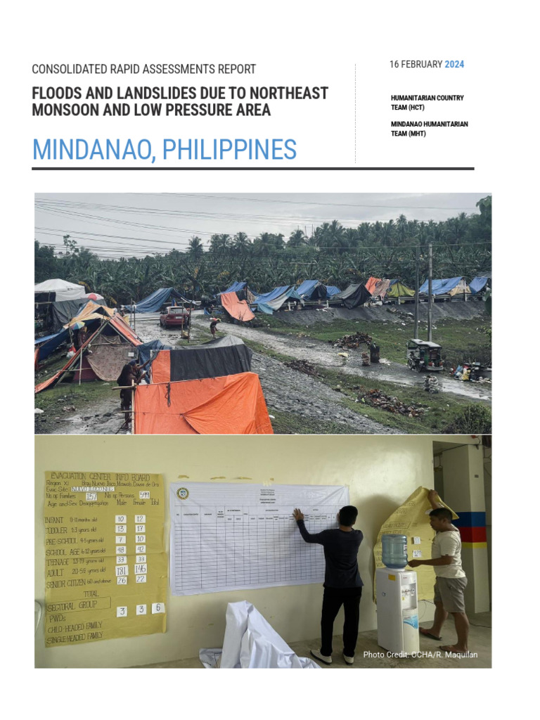 Mindanao Floods Consolidated Assessments Report Pdf