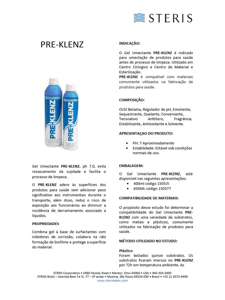 Techdata Pre Klenz Download grátis PDF Corrosão Poliuretano