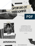 Fotografía Presentación de Catálogo en Negro Blanco Gris Estilo Álbum de Recortes